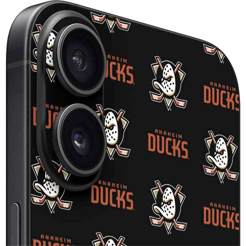 NHL Anaheim Ducks Pattern iPhone 16 Plus Skin